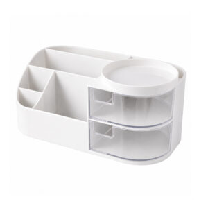 Makeup Cosmetic Organizer Box | Multipurpose Plastic Storage Box for Cosmetics, Skincare, Jewelry & Toiletries
