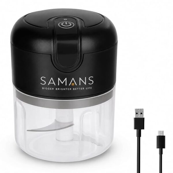 MINI PORTABLE MIXER, Rechargeable Mini Electric Chopper, Food Grade Bowl, Stainless Steel Blades, Rechargeable