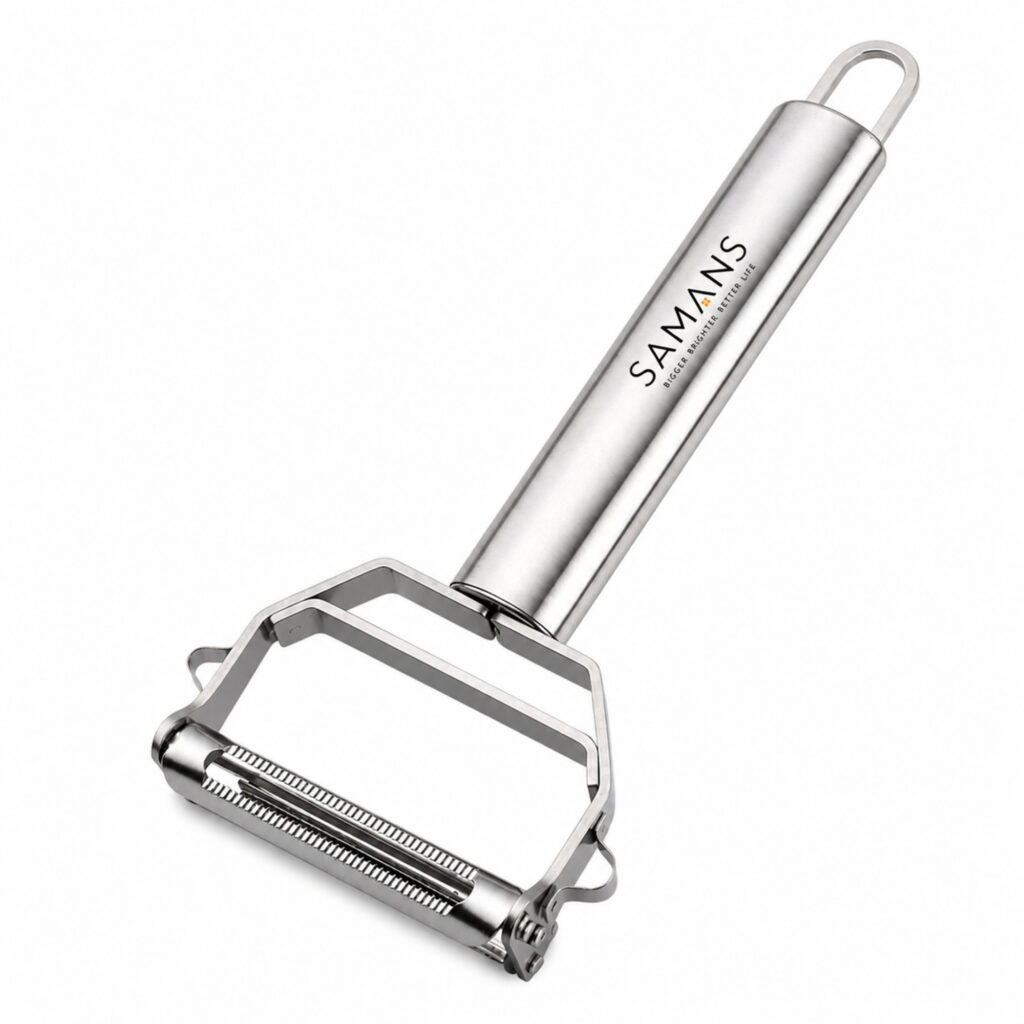 Julienne Vegetable Peeler 2 in 1 Stainless Steel Julienne Vegetable Peeler Multi-Functional Fruit & Veggie Shredder Slicer