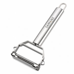 Julienne Vegetable Peeler 2 in 1 Stainless Steel Julienne Vegetable Peeler Multi-Functional Fruit & Veggie Shredder Slicer