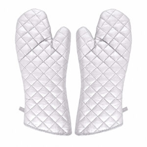 Silicon Long Oven Mit, Fire Proof Heat Resistant Cooking Oven Gloves (Pack of 2 Pcs)